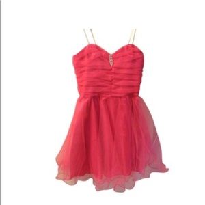 Hot pink formal dress